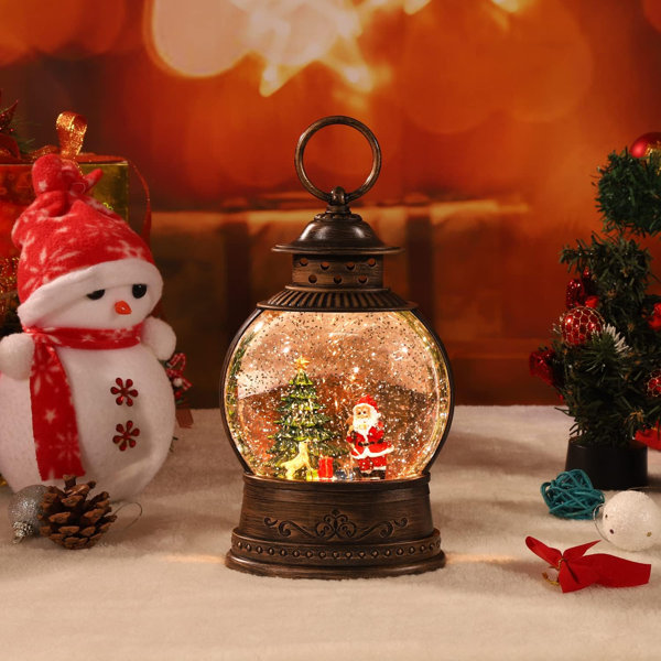 Battery operated christmas shop snow globes